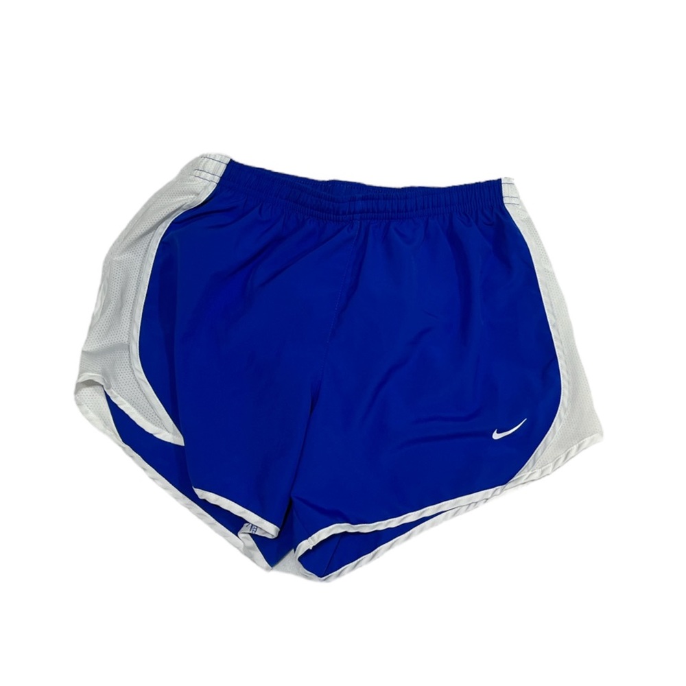 Nike Blue and White Loose Athletic Shorts Size L